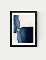 M&S East End Prints Watercolour Abstract Rectangle Framed Art, 45.4 x 33.1 cm- Buy online at McGrocer