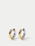 Waterproof hoop earrings 10mm mixed material, imported from the UK