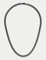 M&S M&S Waterproof Stainless Steel Gunmetal Chain Necklace 50mm- Buy online at McGrocer