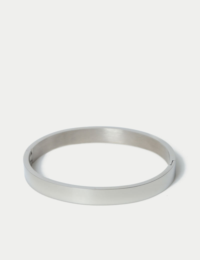 M&S silver tone stainless steel bangle (British brand)