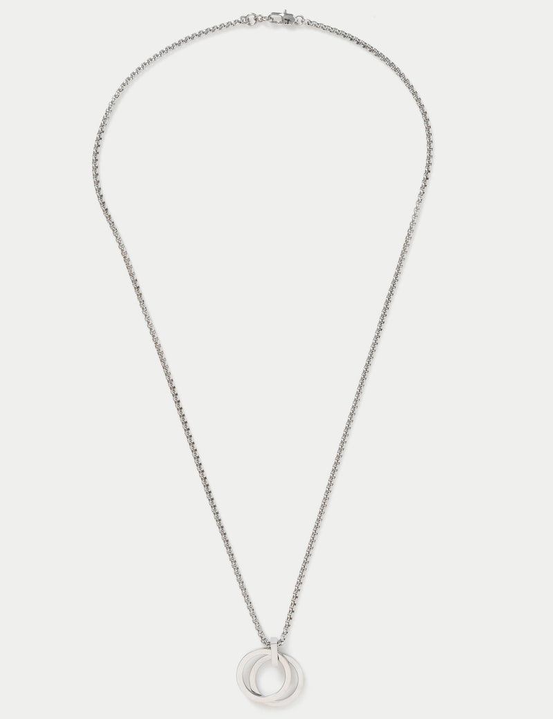 M&S stainless steel pendant necklace silver tone, UK version