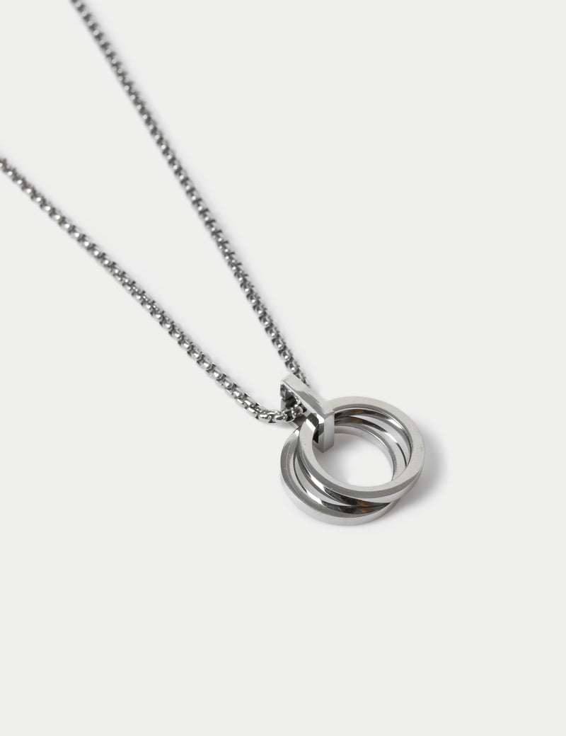 M&S stainless steel pendant necklace silver tone, UK version