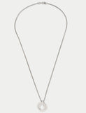 M&S stainless steel pendant necklace silver tone, UK version