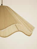 Wave Pleated ceiling lamp shade 40cm, UK version
