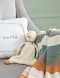 Mamas & Papas Duck Comforter soft faux fur baby blanket (British brand)