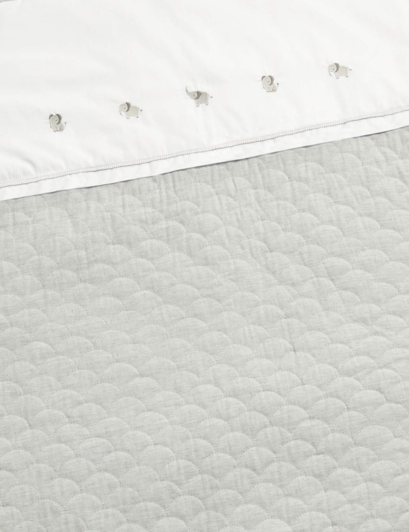 Mamas & Papas elephant cotbed quilt 2.5 tog, imported from the UK