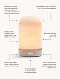 NEOM Wellbeing Pod aromatherapy diffuser with ceramic cover and wood base (British brand)