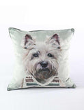 MM Linen Westie in vest cushion 50x50cm (British brand)