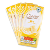 White chocolate mini tablets 5 pack, milk and gluten free, UK version
