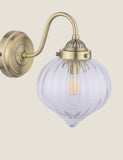 Laura Ashley Whitham fluted glass wall light, UK version