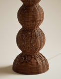 Wicker floor lamp graduated base, 140cm height - British product
