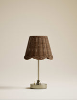 M&S Wicker Scallop Rechargeable Table Lamp- Buy online at McGrocer