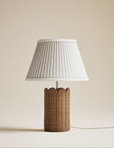 M&S Wicker Scalloped Table Lamp- Buy online at McGrocer