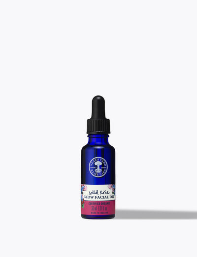 M&S Neal's Yard Remedies Wild Rose Glow Facial Oil 30ml- Buy online at McGrocer