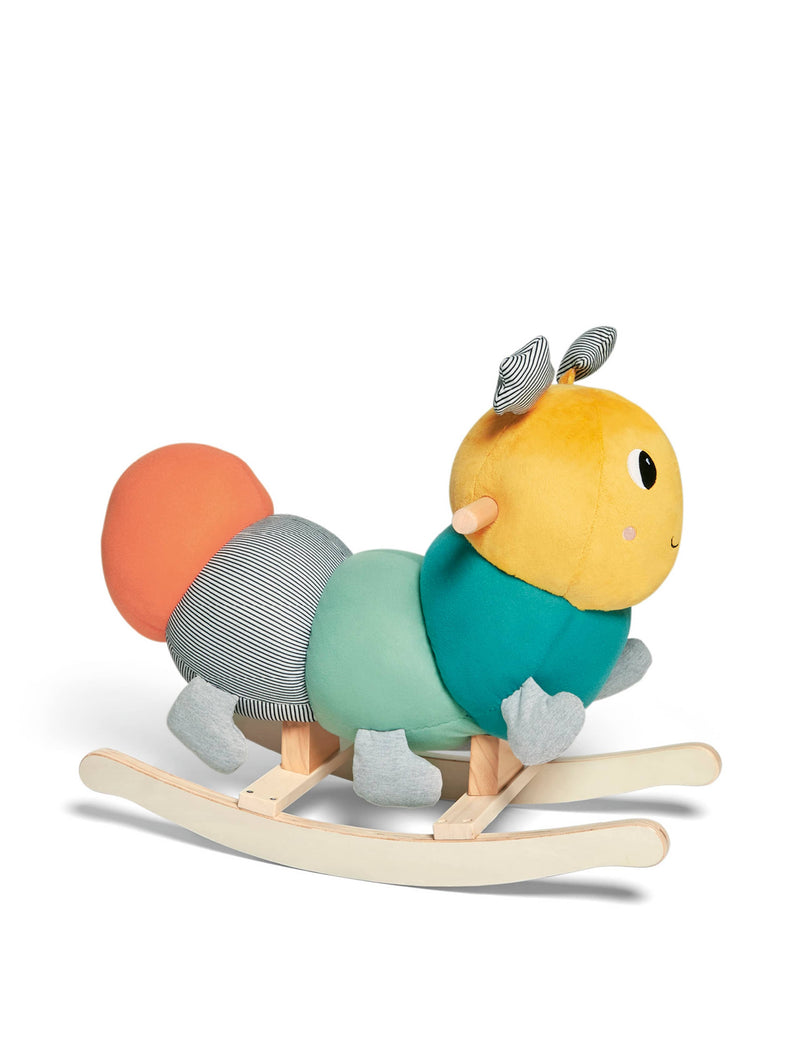 Mamas & Papas rocking caterpillar toy for 12 months, imported from the UK