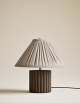M&S Wood Ribbed Round Table Lamp- Buy online at McGrocer