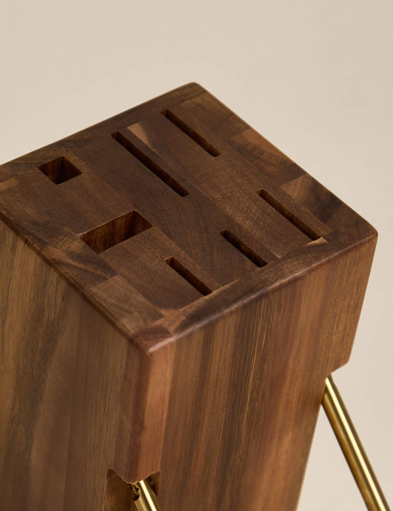 Wooden knife block (British brand)