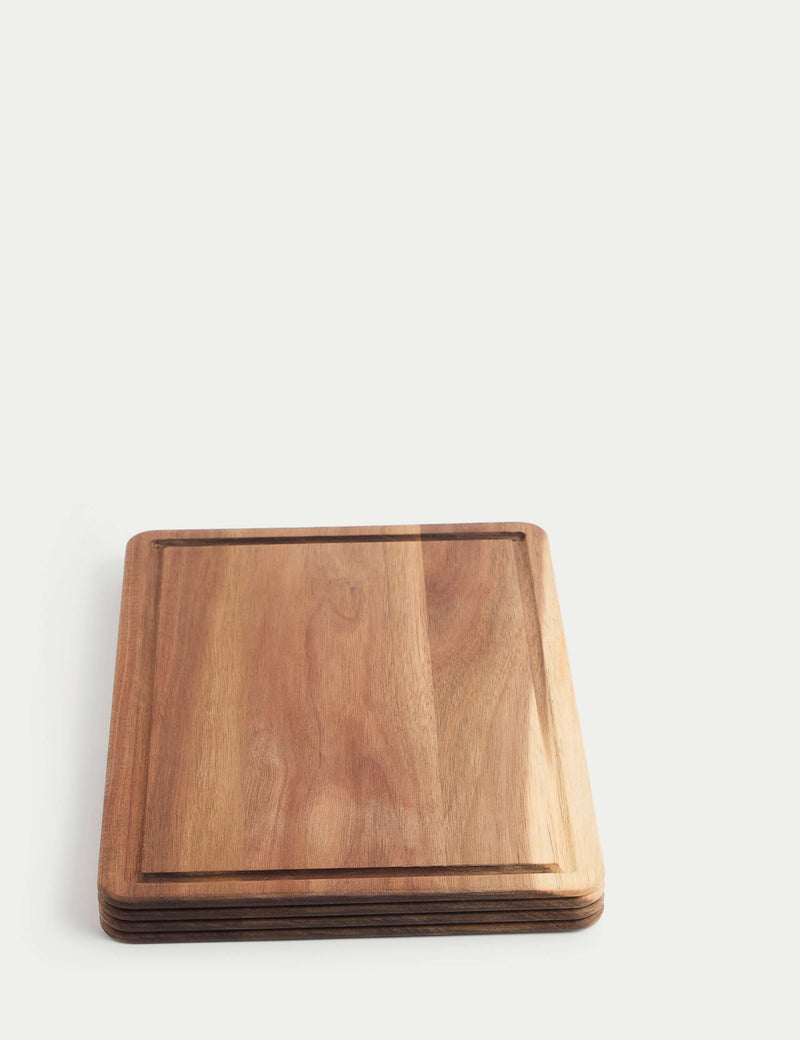 Wooden chopping board with juice groove medium size, imported from the UK