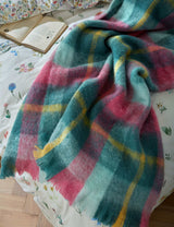 M&S Bluebellgray Wool Blend Highland Check Throw- Buy online at McGrocer