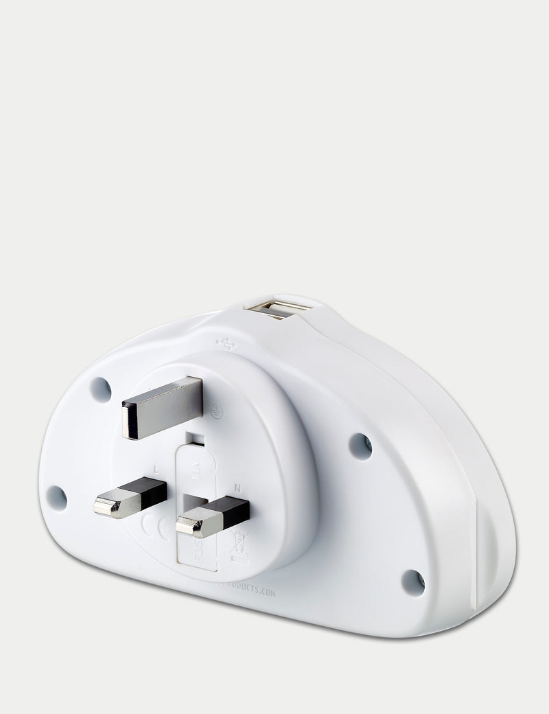 Travel adapter duo with USB (British brand)