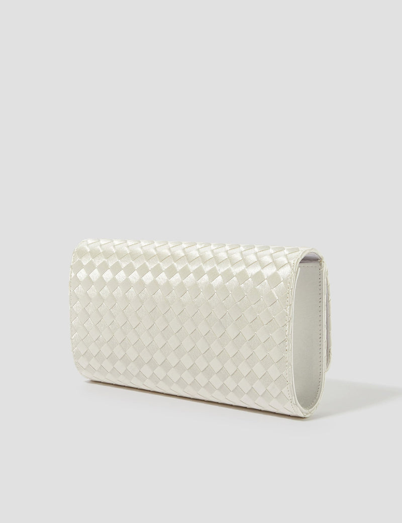Monsoon woven chain strap clutch bag - British product