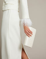 M&S Monsoon Woven Chain Strap Clutch Bag- Buy online at McGrocer