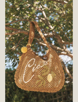 M&S Monsoon Woven Embroidered Shoulder Bag- Buy online at McGrocer