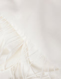 Woven fringed scarf in polyester viscose blend (British brand)