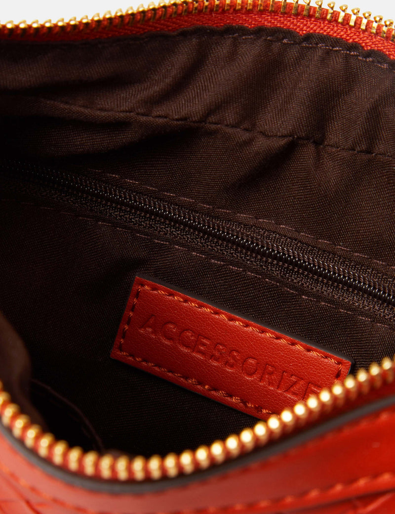 Accessorize woven scoop crossbody bag, imported from the UK