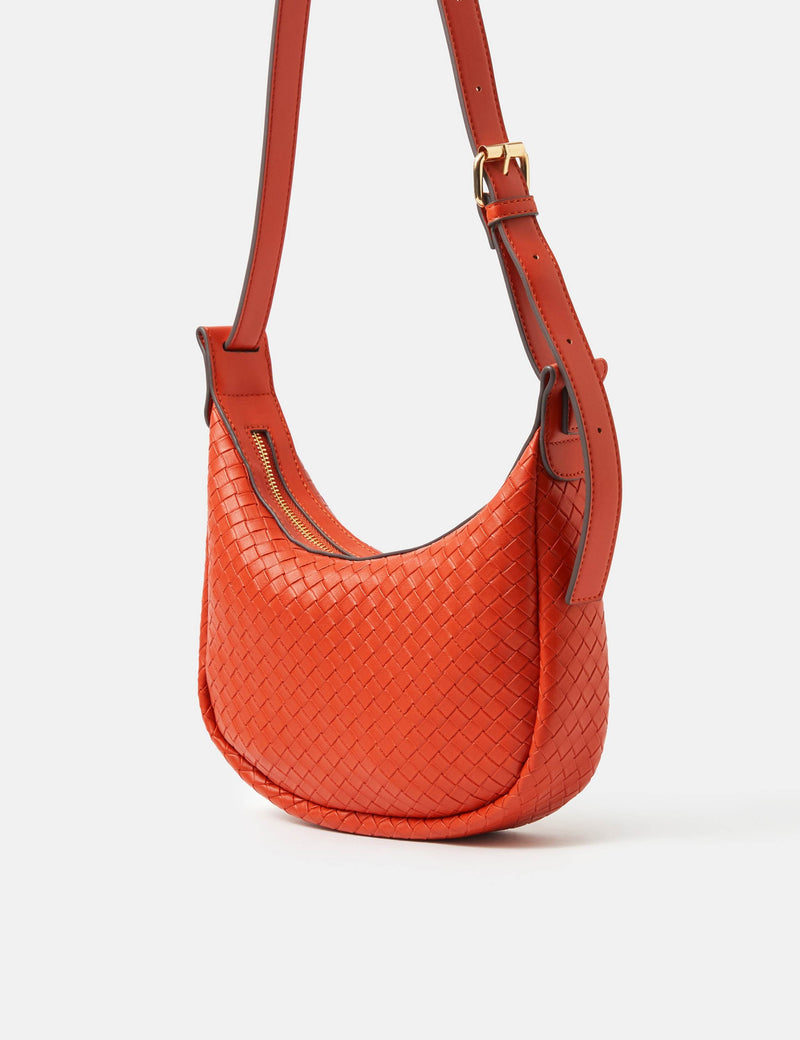 Accessorize woven scoop crossbody bag, imported from the UK