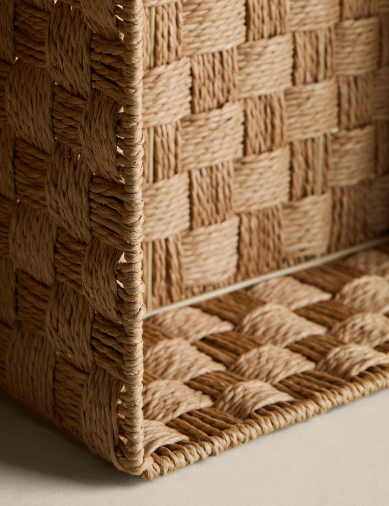 Woven String Storage Box Medium Square 30cm (British brand)