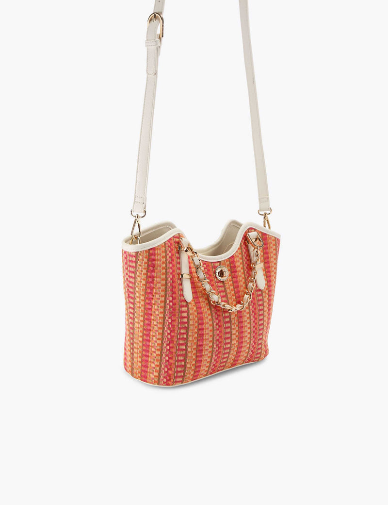 Carvela mini woven raffia tote bag (British brand)