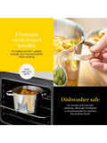 Good Food Stainless Steel Casserole Pan with Tempered Glass Lid
