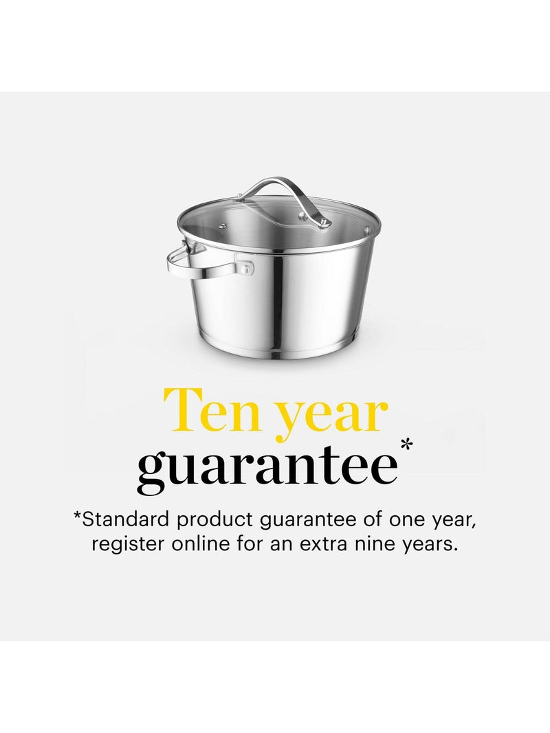 GOOD FOOD Casserole Pan with Tempered Glass Lid 24cm, UK version