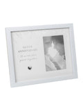 Widdop White Amore Silver Anniversary Frame holding 4 x 6 photo (British brand)