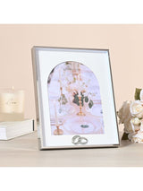 Next Widdop Silver Amore Box Arch Photo Frame with Rings 6 x 8- Buy online at McGrocer