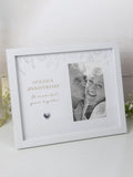 Widdop white amore golden anniversary photo frame 4x6 inch (British brand)