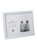 Widdop white amore ruby anniversary photo frame 4x6 (British brand)