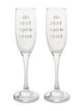 Amore By Juliana champagne flutes set of 2 with inscription (British brand)