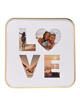Next AMORE BY JULIANA Widdop Gold Love 4-Photo Collage Frame 16 x 16- Buy online at McGrocer