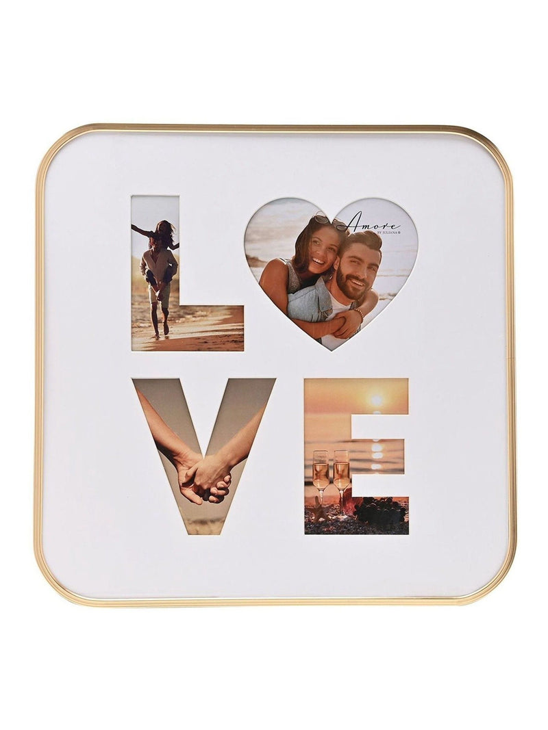 AMORE BY JULIANA gold love collage frame 16 x 16 (British brand)