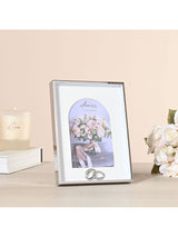 Next Widdop Silver Amore Box Arch Photo Frame with Rings 4x6 Inch- Buy online at McGrocer