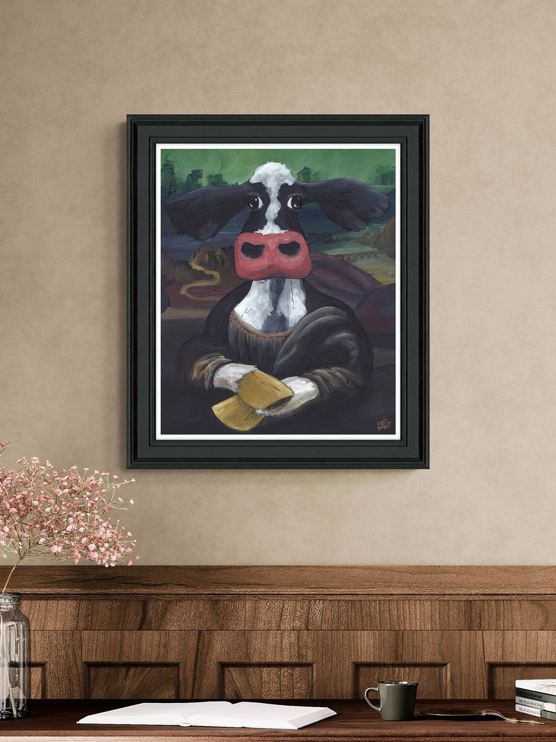 Artko Black Mona Lisa framed art 69x59cm - British product