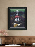 Artko Black Mona Lisa framed art 69x59cm - British product