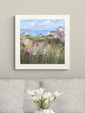 Artko White Summer Afternoon framed art 61x61cm - British product