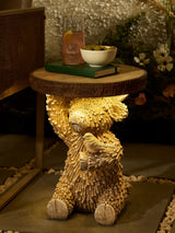 Next Natural Hamish the Highland Cow Solar Outdoor Side Table- Buy online at McGrocer