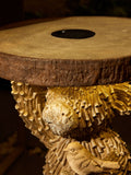 Hamish Highland Cow solar side table - British product