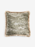 N. Premium green paisley cushion 50x50cm (British brand)