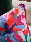 Abstract floral cushion 50x30cm, imported from the UK
