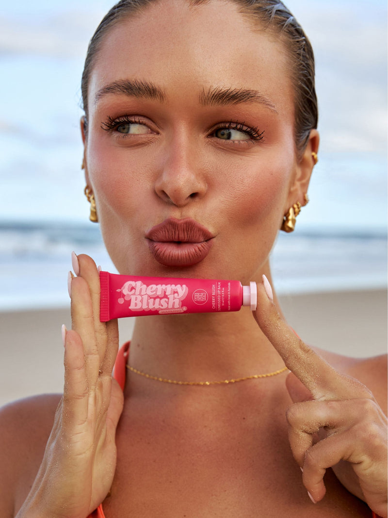 The Fox Tan Cherry Blush lip balm 15ml (British brand)